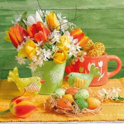 Ambiente Húsvéti szalvéta 33x33cm, 20db-os - Easter Life