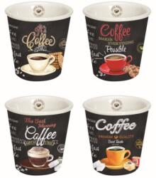 Easy Life Espresszós porcelán pohár szett 4db-os dobozban, It's Coffee Time