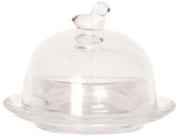 Clayre & Eef Üveg vajtartó - madárkás