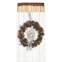 Ambiente Pine Cone Wreath gyufa 6, 5x11cm