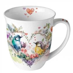 Ambiente Porcelán bögre - 400ml - Loving birds