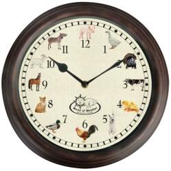 Esschert Design Óra háziállat hangokkal