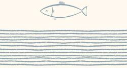 PPD Pure Fish of white papírszalvéta 33x33cm, 20db-os