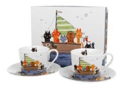 Duo Gift Porcelán csésze szett 230ml Cat Crew