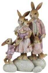 Clayre & Eef Nyuszicsalád gyerekekkel - Húsvéti dekoráció