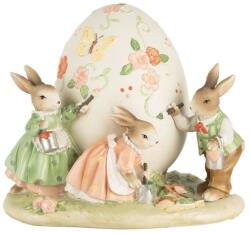 Clayre & Eef Húsvéti dekoráció - Tojást festő nyuszik