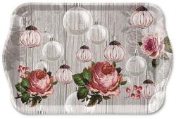 Ambiente Roses And Baubles műanyag kistálca 13x21 cm