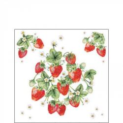 Ambiente Bunch of strawberries papírszalvéta 25x25cm, 20db-os