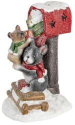 Clayre & Eef Kerámia postaláda, karácsonyi dekoráció