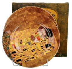 Duo Gift Porcelán desszertes tányér 2 db-os szett - 19cm - Klimt: The Kiss
