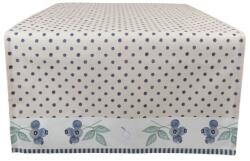 Clayre & Eef Áfonya mintás pamut asztali futó - 50x140cm - Blueberry Fields
