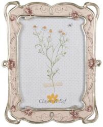 Clayre & Eef Rózsaszín virágos fényképkeret