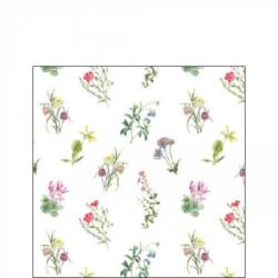 Ambiente Mixed Flowers White papírszalvéta 25x25cm, 20db-os