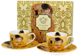 Duo Gift Porcelán csésze szett - 110ml - Klimt: A Csók