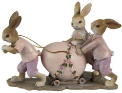 Clayre & Eef Húsvéti dekoráció - Tojást szállító nyuszik