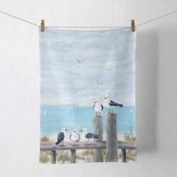 Ambiente Konyharuha - 50x70cm - Seagulls on the dock