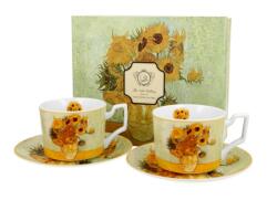 Duo Gift Porcelán csésze szett - 270ml - Van Gogh: Napraforgók