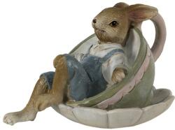 Clayre & Eef Húsvéti dekoráció - Csészében fekvő nyuszifiú