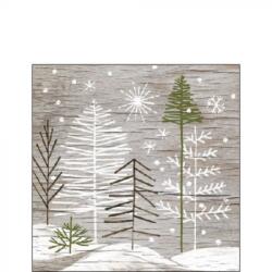 Ambiente Trees On Wood papírszalvéta 25x25cm, 20 db-os