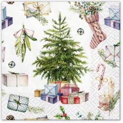 PAW Christmas at Home papírszalvéta 25x25 cm, 20 db-os