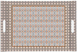 Easy Life Design Műanyag tálca - 49x34cm - Atmosphere, Geoethnic