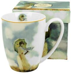 Duo Gift Porcelán bögre - 380ml - Monet: Hölgy esernyővel