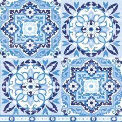 Ambiente Tiles Blue papírszalvéta 33x33cm, 20db-os