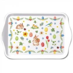Ambiente Műanyag kis méretű tálca - 13x21cm - Easter Collage