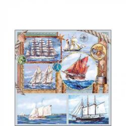 Ambiente Sail away papírszalvéta 25x25cm, 20db-os