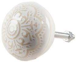 Clayre & Eef Rusztikus kerámia bútorgomb 4db-os szett