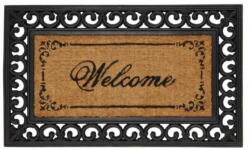 Clayre & Eef Lábtörlő 45x76cm, gumis szélű "Welcome