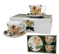 Duo Gift Porcelán csésze szett - 250ml - Fehér Rózsás
