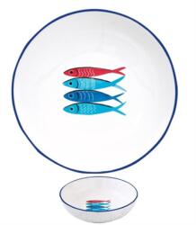 Easy Life Porcelán mélytányér - 18cm - Sardine's Party