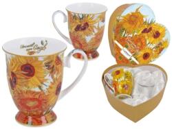 Hanipol Porcelán bögre szett - 280ml - Van Gogh: Napraforgók