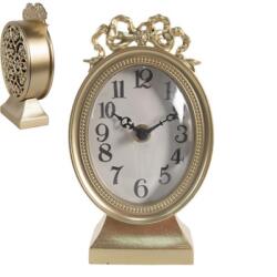 Clayre & Eef Arany színű asztali óra masni díszítéssel