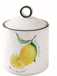 Easy Life Citrom mintás porcelán konyhai tároló, Amalfi