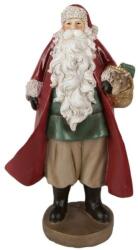 Clayre & Eef Mikulás kis kosárral - 23cm - Karácsonyi dekorációs figura