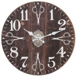 Clayre & Eef Fa falióra 34x4cm, ollós