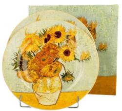 Duo Gift Porcelán desszertes tányér szett - 19cm - Van Gogh: Napraforgók