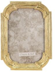 Clayre & Eef Képkeret műanyag 14x18cm/10x15cm, arany keretes