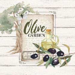 Ambiente Olive Garden papírszalvéta 33x33cm, 20db-os