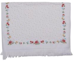 Clayre & Eef Konyhai pamut kéztörlő apró rózsás