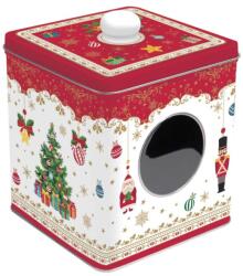 Easy Life Design Karácsonyi mintás Ablakos fémdoboz - Christmas Ornaments