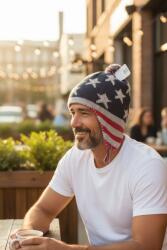 Accessories Seven Férfi sapka, csillagos, füles