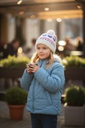 Accessories Seven Kislány sapka, 1-2-év, szív mintás