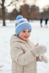 Accessories Seven Kisfiú kötött sapka, 3-6 hónap