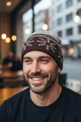 Accessories Seven Férfi sapka, hópehely mintás