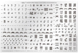 MoonbasaNails Konad Demo lemez II. Körömnyomda lemez