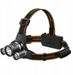 SUPERFIRE HL33 Led fejlámpa Cree XML-T6 Led 500lm, 2x18650 elem (HL33)