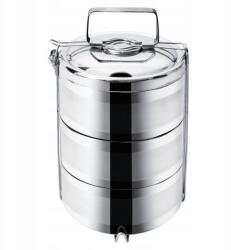 Orion Ebédlőtál thermo acél 3 szintes 3x1, 1 l (120958)